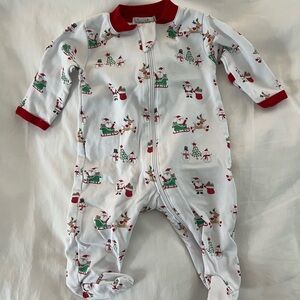 Kissy Kissy NB Christmas footie